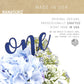 Nanasuko 1St Birthday Cake Topper - One - Double Sided Navy Blue Glitter - Premium Quality Made In Usa