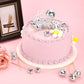 PEUTIER 31pcs Disco Ball Cupcake Toppers, Silver, Includes Happy Birthday Sign, for 70s Disco Theme Party, Model 04109
