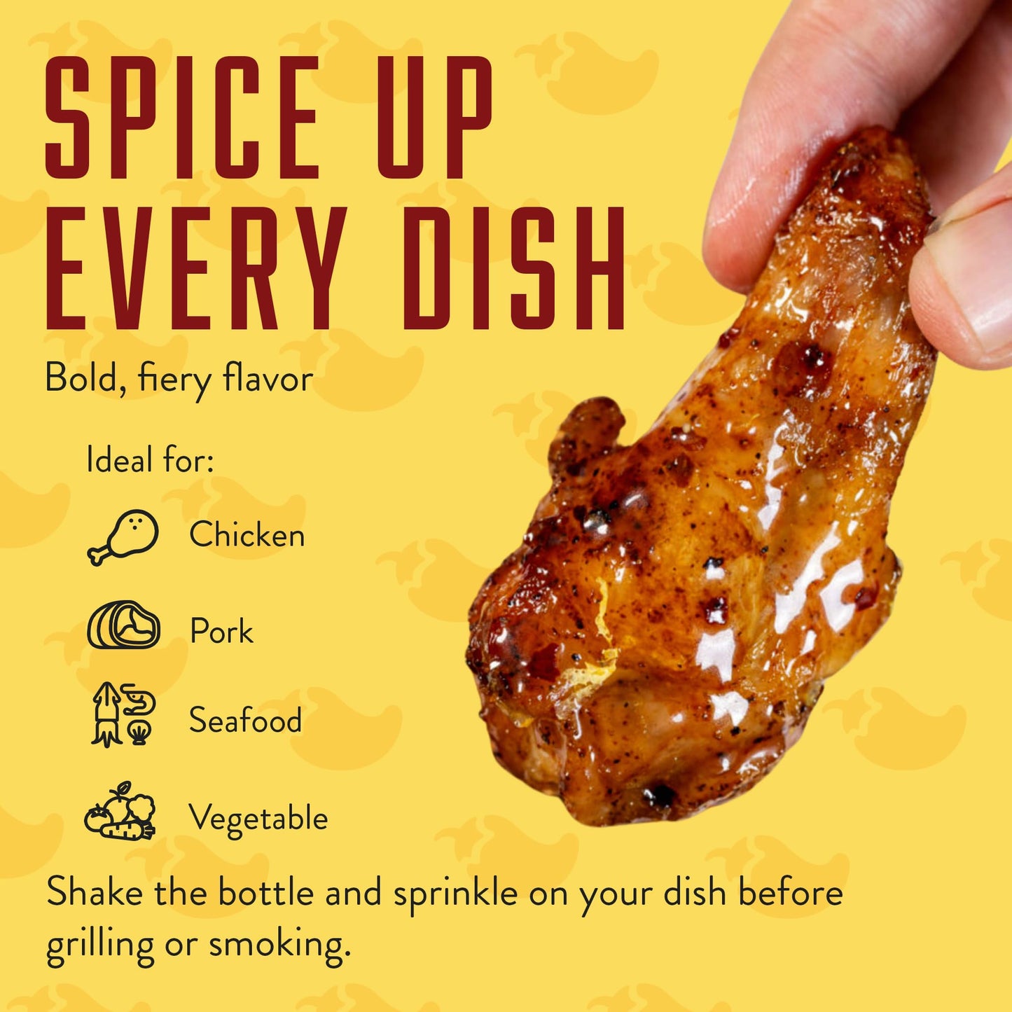 Chiles And Smoke - Scorching Sun All Purpose Seasoning For Chicken Thighs, Meats, Seafood & More, Hot Taco Seasoning With Spices, Low-Sodium Cooking Grilling Gifts, No Dairy, Gluten & Msg, 270 G