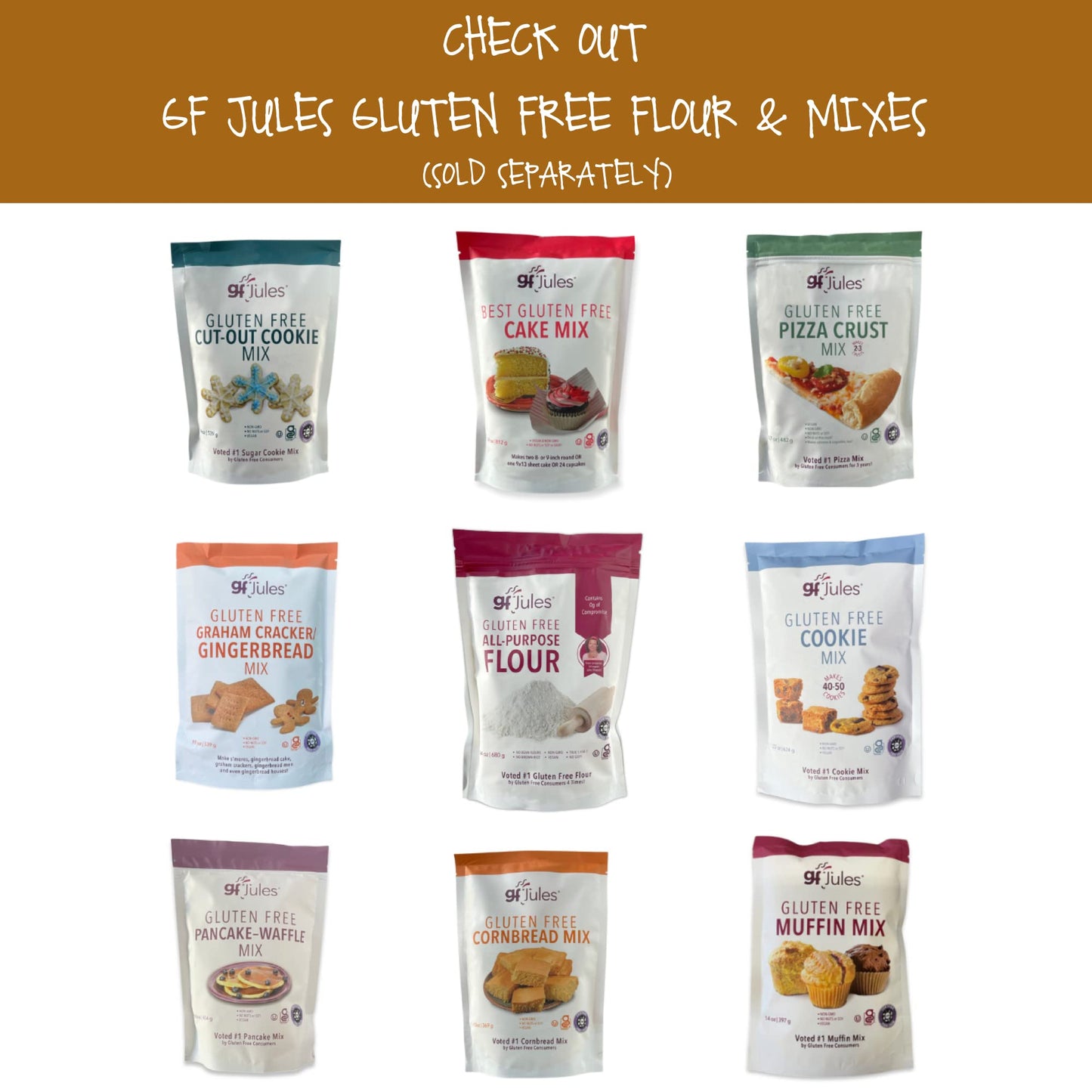 gfJules Certified Gluten Free Bread Baking Mix | Loaf, Baguettes, Bagels, Focaccia and more | No Grit, Non-GMO, Vegan | Certifie