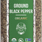 Soeos Ground Black Pepper, Non-Gmo, Freshly Peppercorn Powder Bulk, Packed To Keep Peppers Fresh, Ready To Use Peppercorns For Refill, 18 Oz (510G), Organic