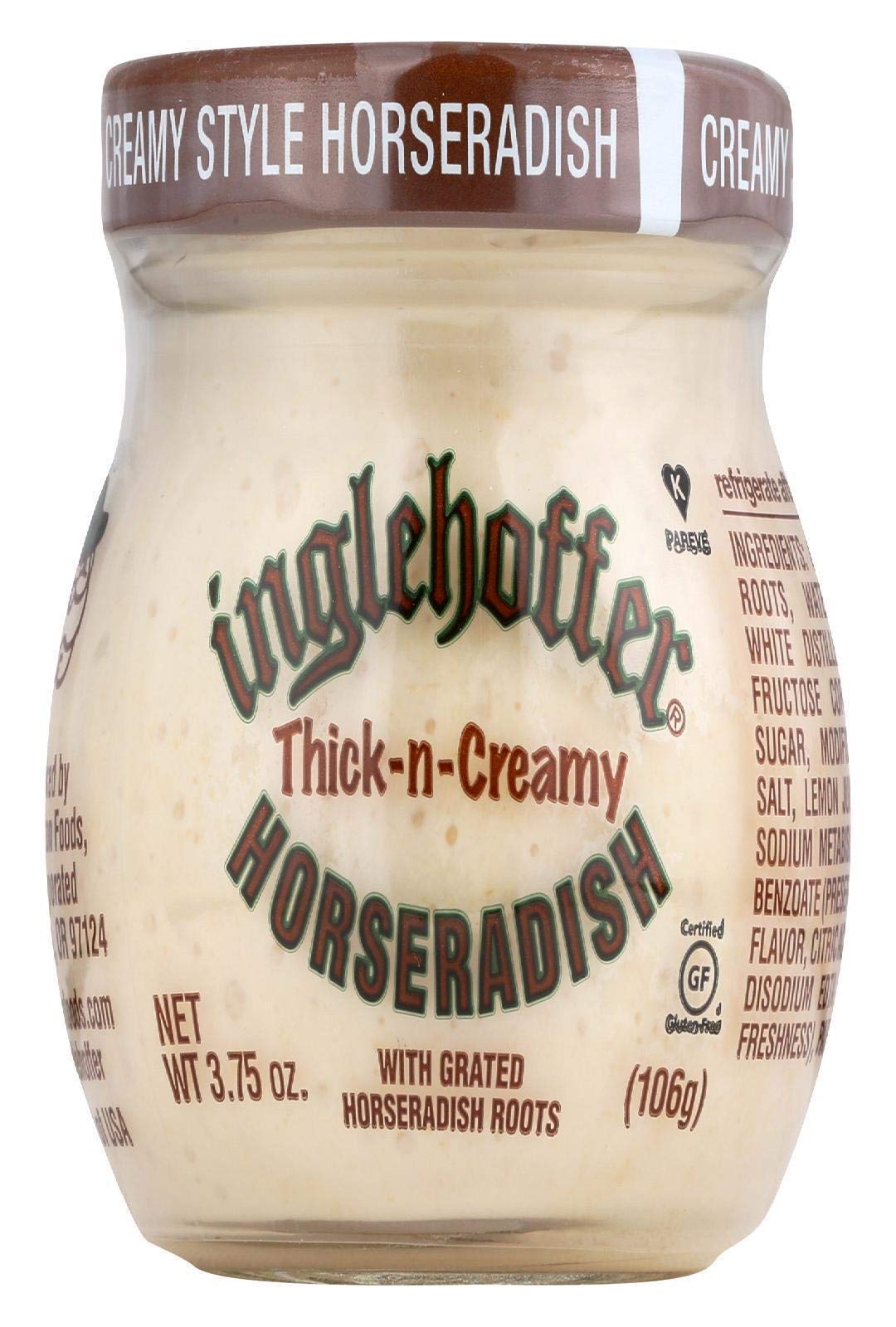 Inglehoffer Horseradish,Thick & Creamy, 3.75-Ounce Jars (Pack Of 12)