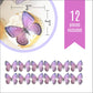 Sugar Robot Edible Butterflies - Large Cake Toppers - 3 inches - Light Purple - Premium Crafted - Made in the USA