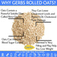 Gerbs Traditional Rolled Oats 4 Lbs. Premium Grade | Top 14 Food Allergy Free | Freshly Harvested In Resealable Bulk Bag | High In Fiber & Antioxidants, Control Overeating | Gluten Peanut Tree Nut Free