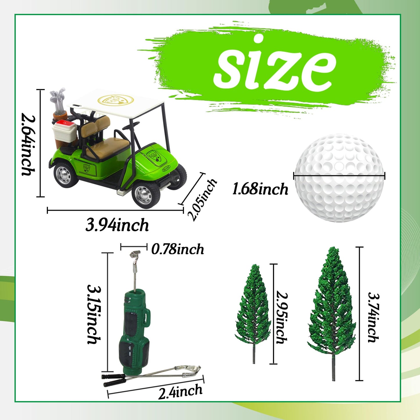 Luxury Golf Cake Decoration Heading For The Green Cake Topper Golf Themed Cake Decorations Golf Party Supplies Golf Party Favors