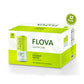 Flova Lemon Lime Energy Drink, All Natural, Coconut Water Electrolytes, 99% Juice, Pack of 12 Cans