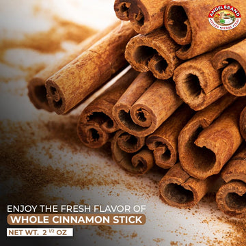 Angel Brand Cassia Cinnamon Sticks - Whole 2.5Oz Bottle - Aromatic, Fresh, And Flavorful Cinnamon Sticks For Cooking, Baking, Be