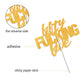 Fifty Five Gold Glitter Cake Toppers 55 Years Old 55Th Birthday Anniversary Party Decorations Supplies