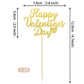 24 Pcs Happy Valentine'S Day Cupcake Toppers Glitter Sweet Love Be Mine Valentines Cupcake Picks For Valentine'S Day Theme Weddi