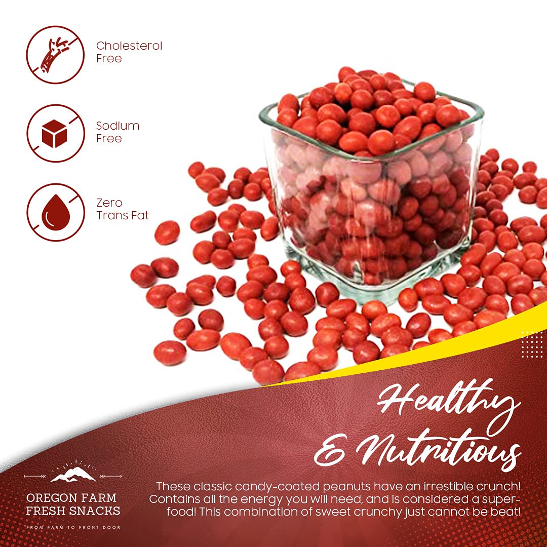 Oregon Farm Fresh Snacks Boston Baked Beans Candy Coated Peanuts Perfect for Snacks, Lunches, Movie, Game Nights, Candy Bowls, B