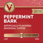 Victor Allens Coffee Peppermint Bark Medium Roast Single Serve Pods 32 Count Brown