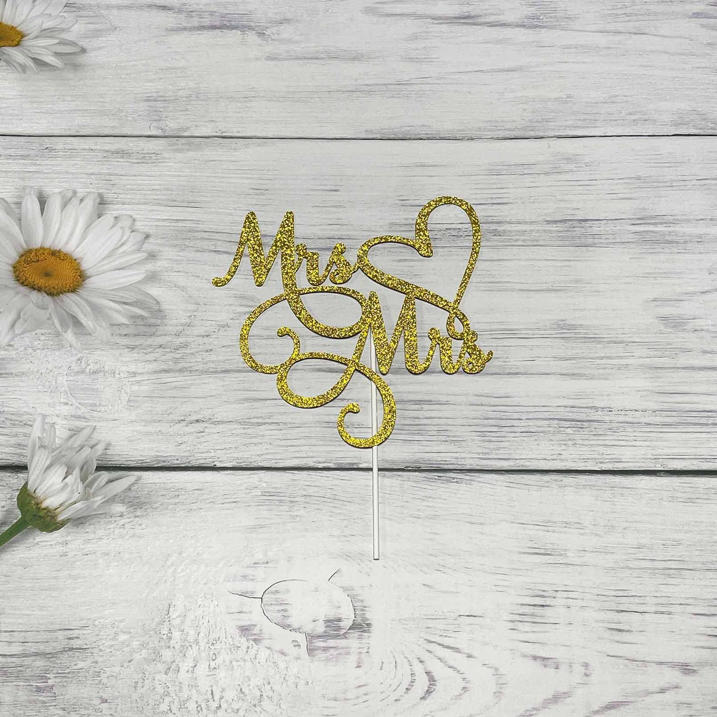 Jieein Mrs And Mrs Cake Topper-Wedding And Anniversary Cake Topper, Gay And Lesbian, Lgbt Marriage Union, Love Is Love, Double S