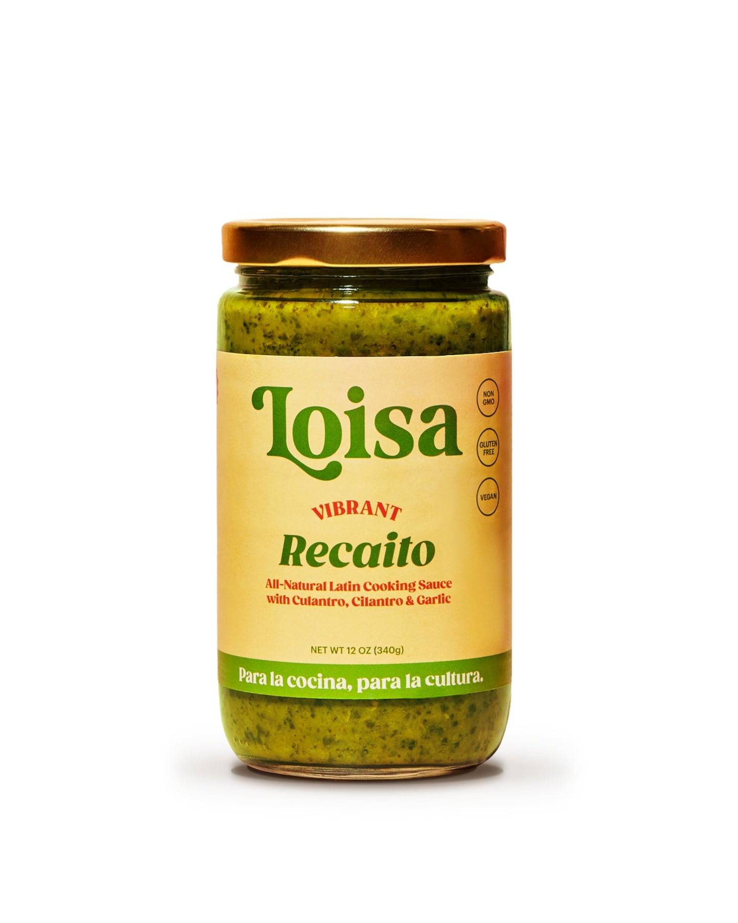 Loisa Recaito Sofrito Cooking Sauce, Non-Gmo, No-Msg, No Preservatives, No Artificial Coloring, No Artificial Flavors, Vegan, Pure Latin Flavor, 12 Oz, Pack Of 1