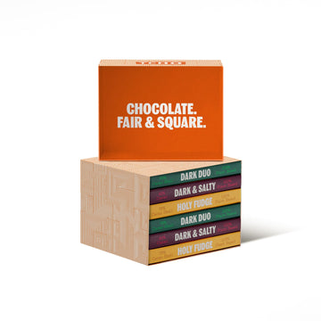 TCHO Dark Chocolate Gift Box - Organic Dark Chocolate Bars - Vegan, Paleo-Friendly, Gluten-Free, Soy-Free, Handcrafted Pure Caca
