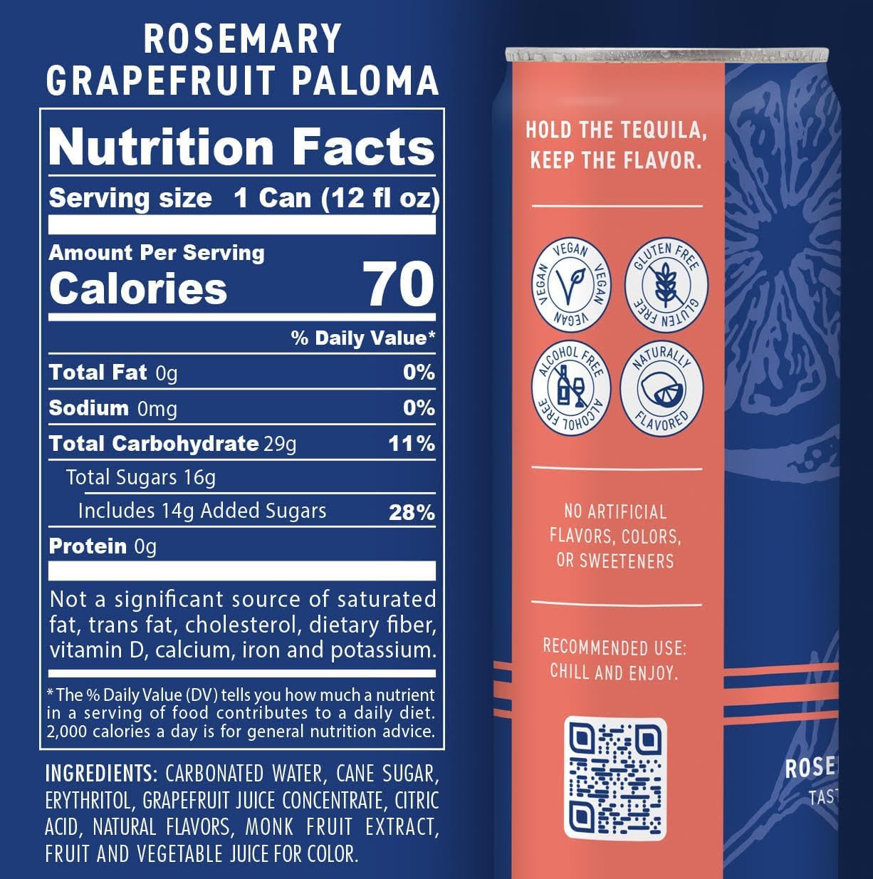 Better Than Booze Non-  ic Mocktail Drinks | Rosemary G fruit Flavor | 12 Pack Case