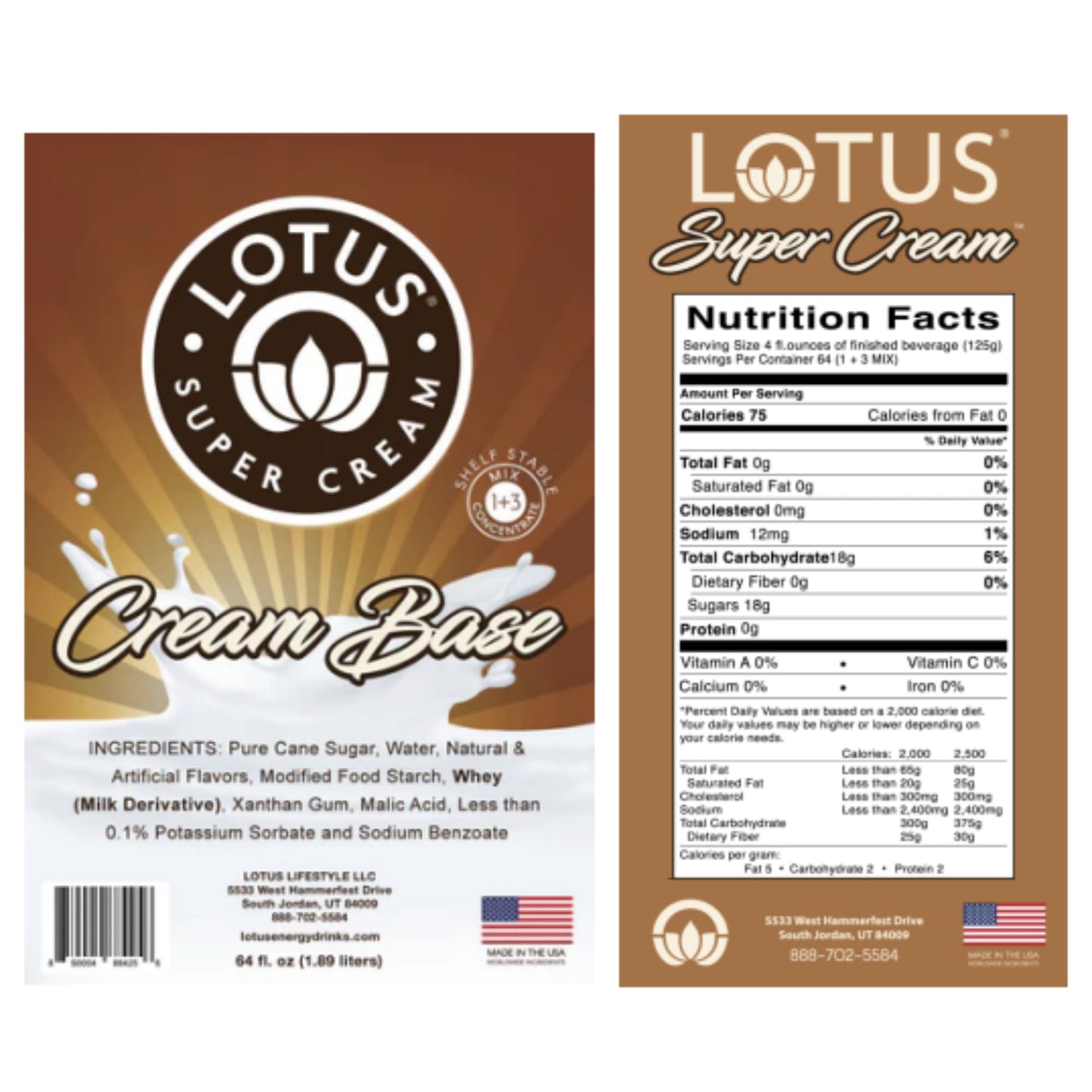 Lotus Plant Power Energy Concentrate Cream Base 64 fl. oz. (Pack of 1)