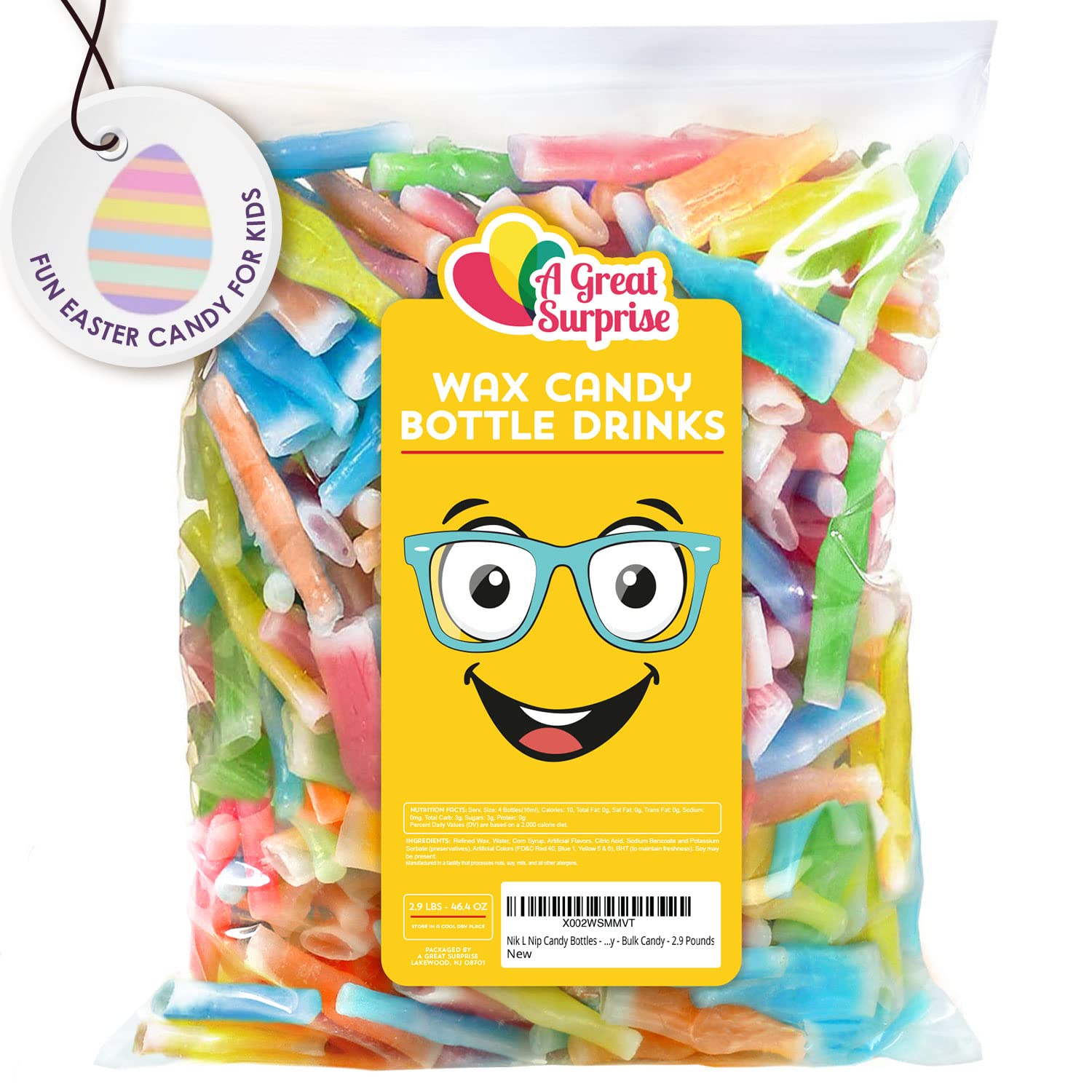 Wax Bottle Candy - Easter Candies - Soda Pop Candy - Novelty Candy - Bulk Candy - 29 Pounds