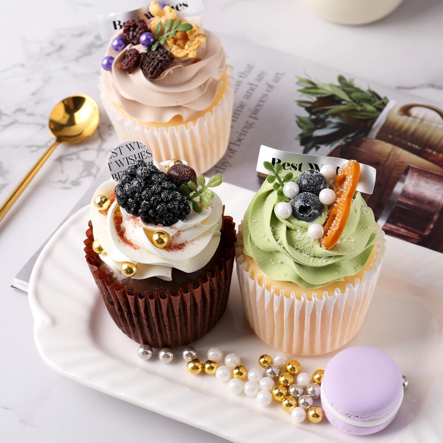 Sprinkles For Cake Decorating 4 Sizes, 7.8Oz Gold Sprinkles For Baking Cake Cupcake Ice Cream Chocolate Cookie Decorating Celebr