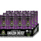 Sambazon Organic Sparkling Amazon Energy Drink, Acai Berry Passion Fruit, 12 Fl Oz (Pack of 12), Vegan, Non-GMO, Kosher