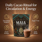 Maia Ceremonial Cacao - 100% Pure Natural  Enhanced with Flavanol  Theobromine  Magnesium & Natural Flavonoids Blend  For Mental Clarity  Focus  Energy Boost & Mood Elevation  Zero Sugar  Non-GMO  Vegan