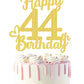 44 Birthday Cake Toppers-Gold Glitter, 44Th Cake Topper For Men,44 Cake Topper For Women, 44Th Birthday Decorations,44Th Birthda