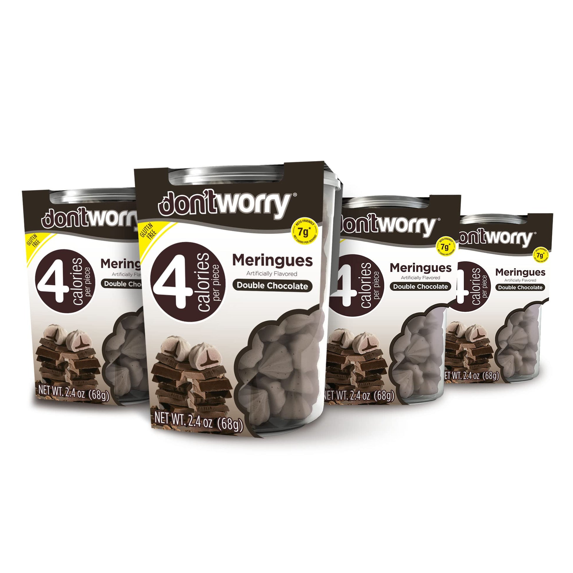 Don'T Worry Keto Friendly Meringue Cookies - Chocolate Filled Cookies, 4 Calorie Meringue Gluten Free Cookies, Low Carb And Suga