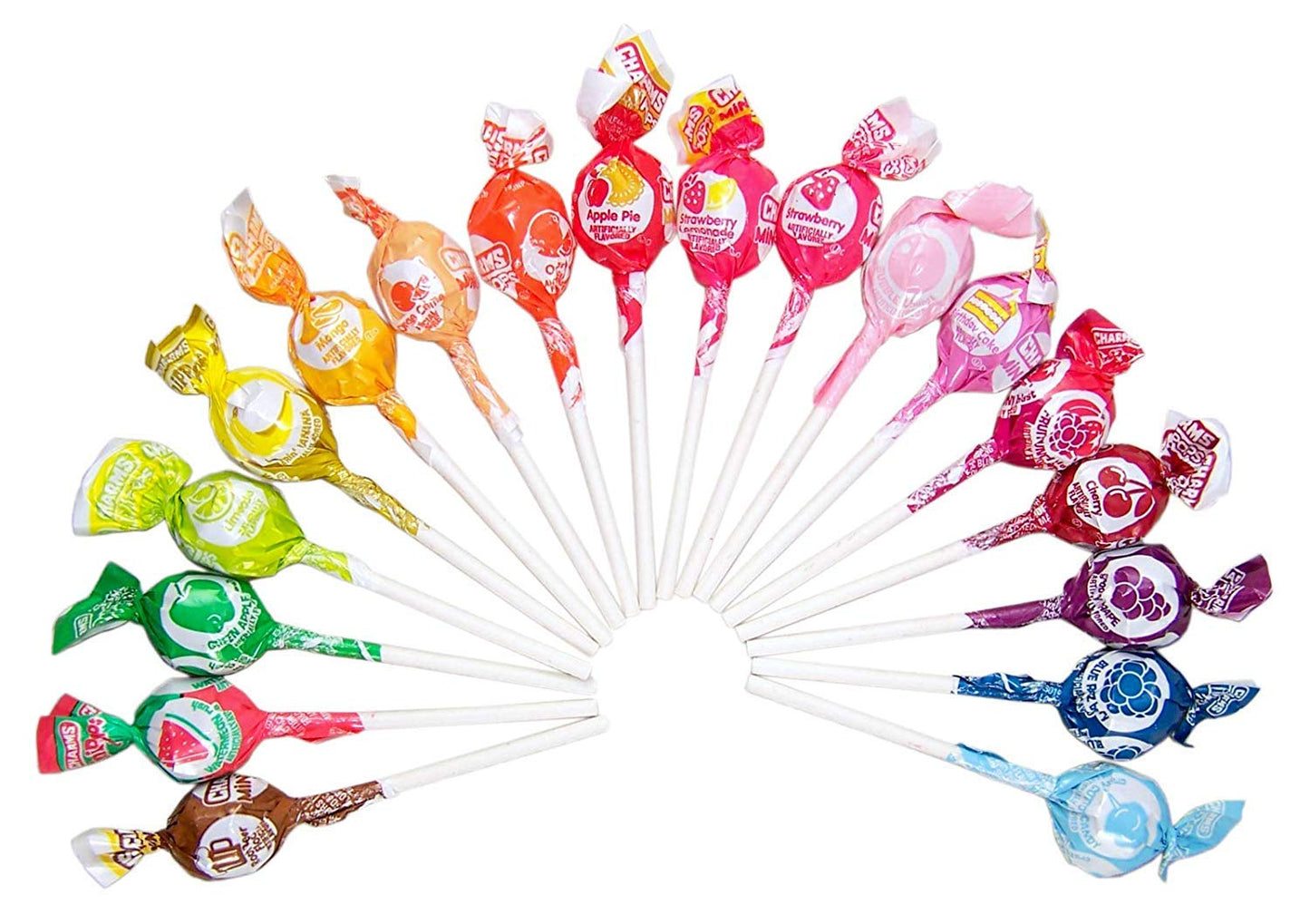 Charms Mini Pops Assorted Flavor Candy Lollipops, 101 Pops