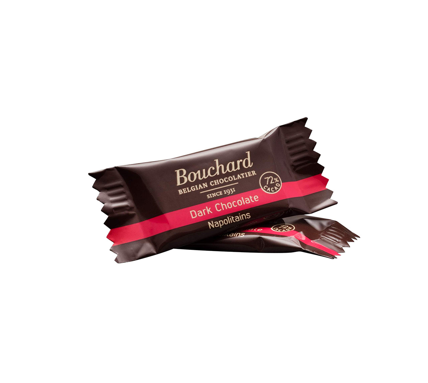 Bouchard Premium Belgian Dark Chocolate 72% Cacao 5.29 OZ (Pack of 4)