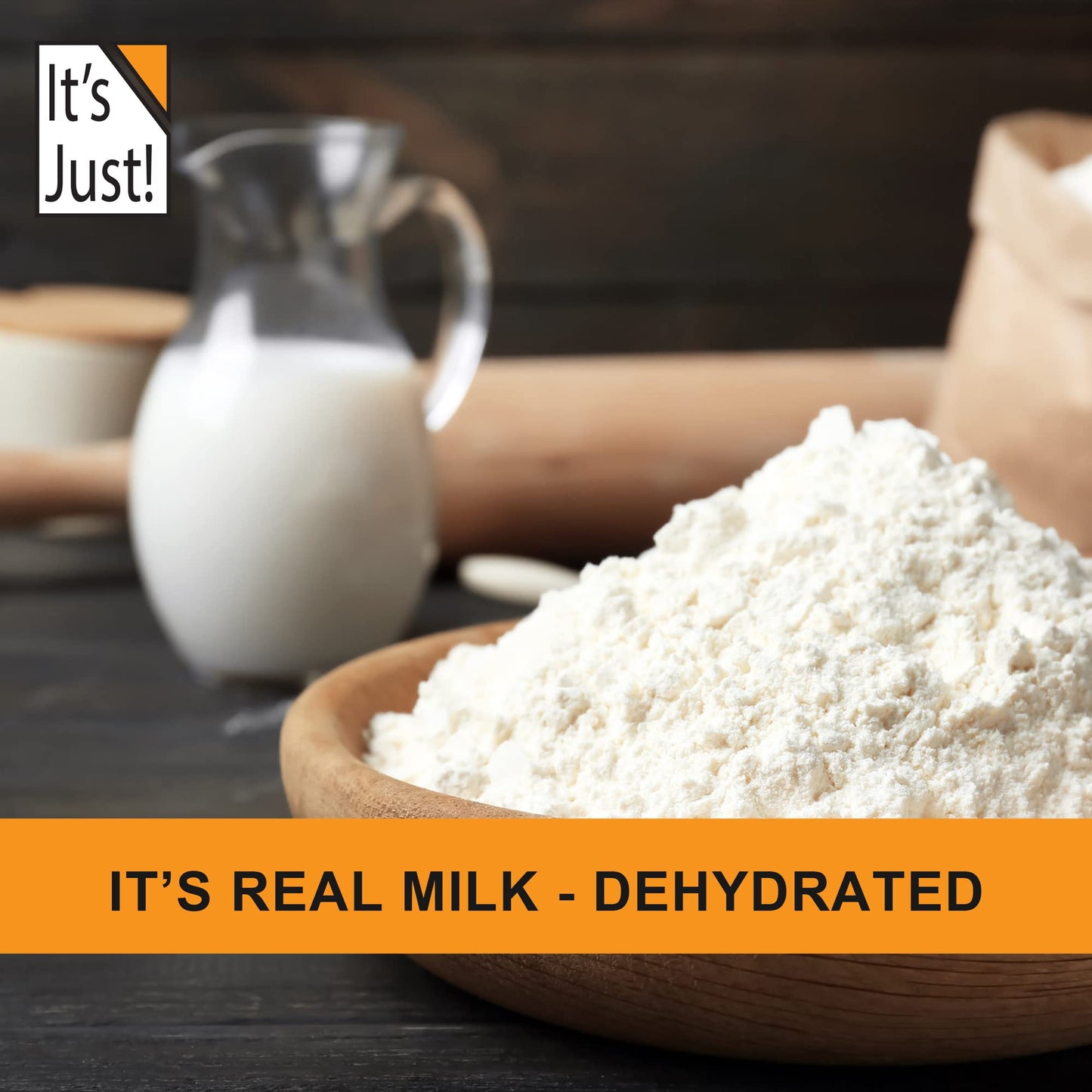 Its Just! Whole Milk Powder, Real Dried Milk, Just Add Water, 32oz (2 Pound)