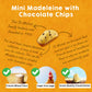 St Michel Mini Chocolate Chip Madeleines French Sponge Cakes Made In France, Pack Of 4 (2.64 Oz Each) Non-Gmo