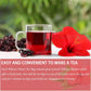 XICOFISS Premium Hibiscus Tea Bags, 100% Natural, Handmade, Vegan, No Additives, Caffeine, Sugar, Gluten