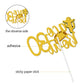 Caiwowo Taco Bout 30 Birthday Cake Topper, Gold Glitter, Fiesta Party Decoration, Paper, Model 1
