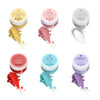 Edible Luster Dust,6 Colors Cake Dust Set Metallic Shimmer Valentine's Day Food Grade Coloring Powder for Easter Egg, Cake Decor