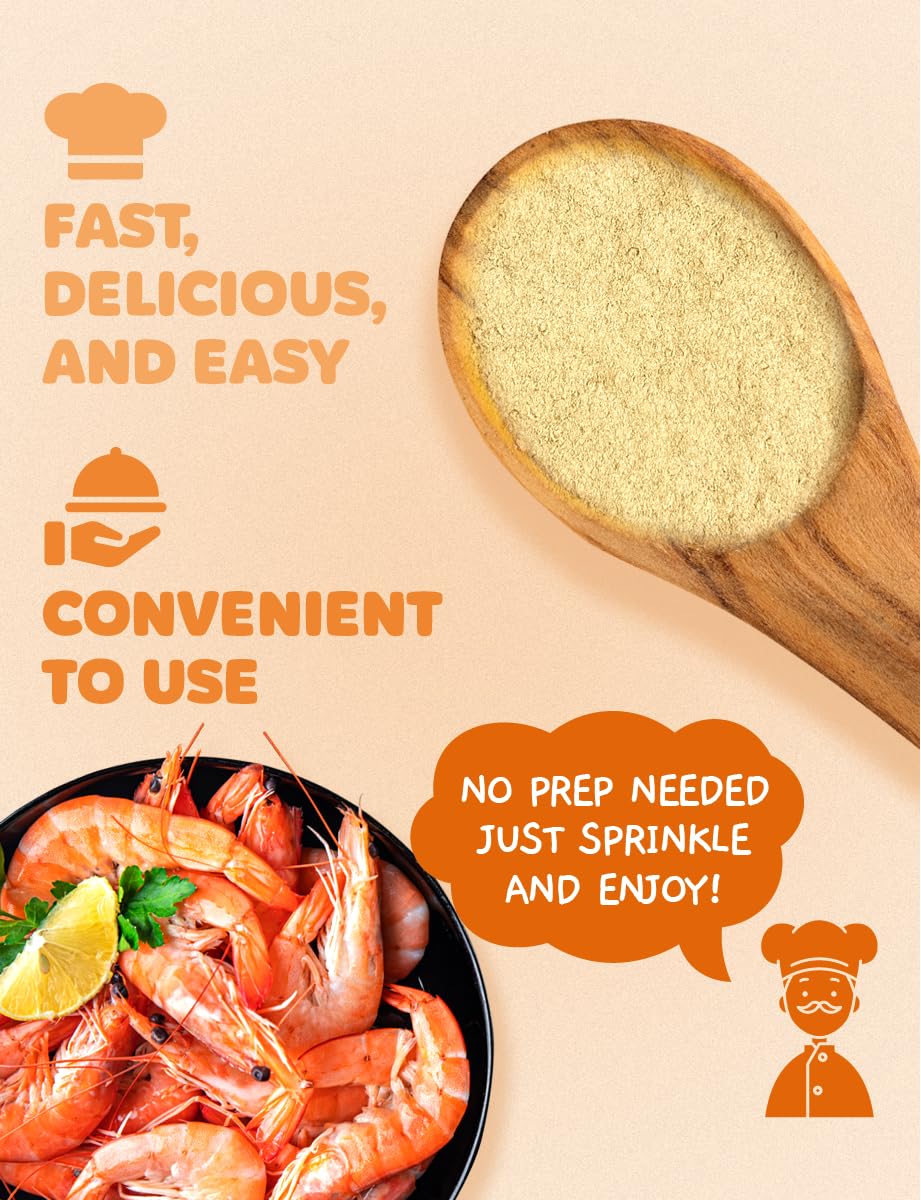Nice Witch'S Korean 100% Pure Natural Seasoning 8Oz / 227G - Shrimp Powder, Msg Free, Authentic Thai & Southeast Asian Flavor, P