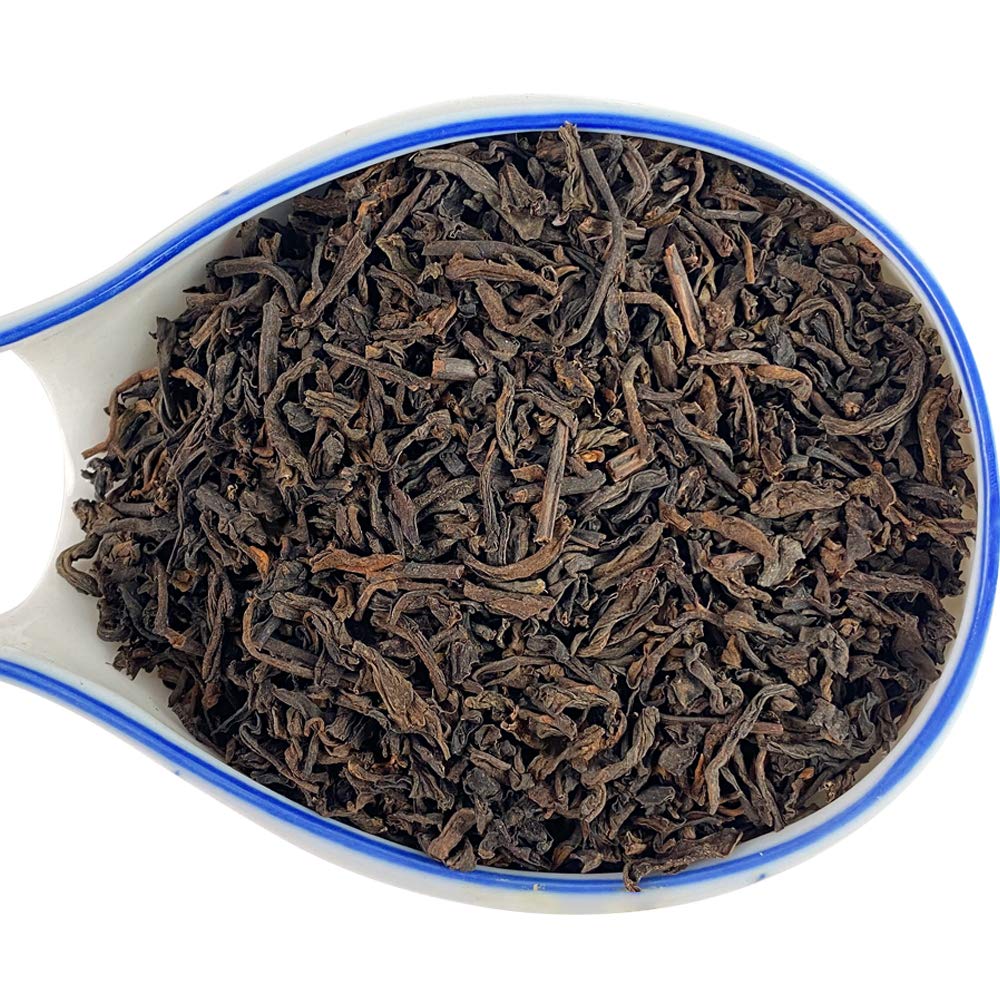 Tian Hu Shan Puerh Tea Loose Leaf, Ripe Pu'Erh Tea, Aged Black Tea Puerh Tea, 8 Ounce (Pack Of 1)