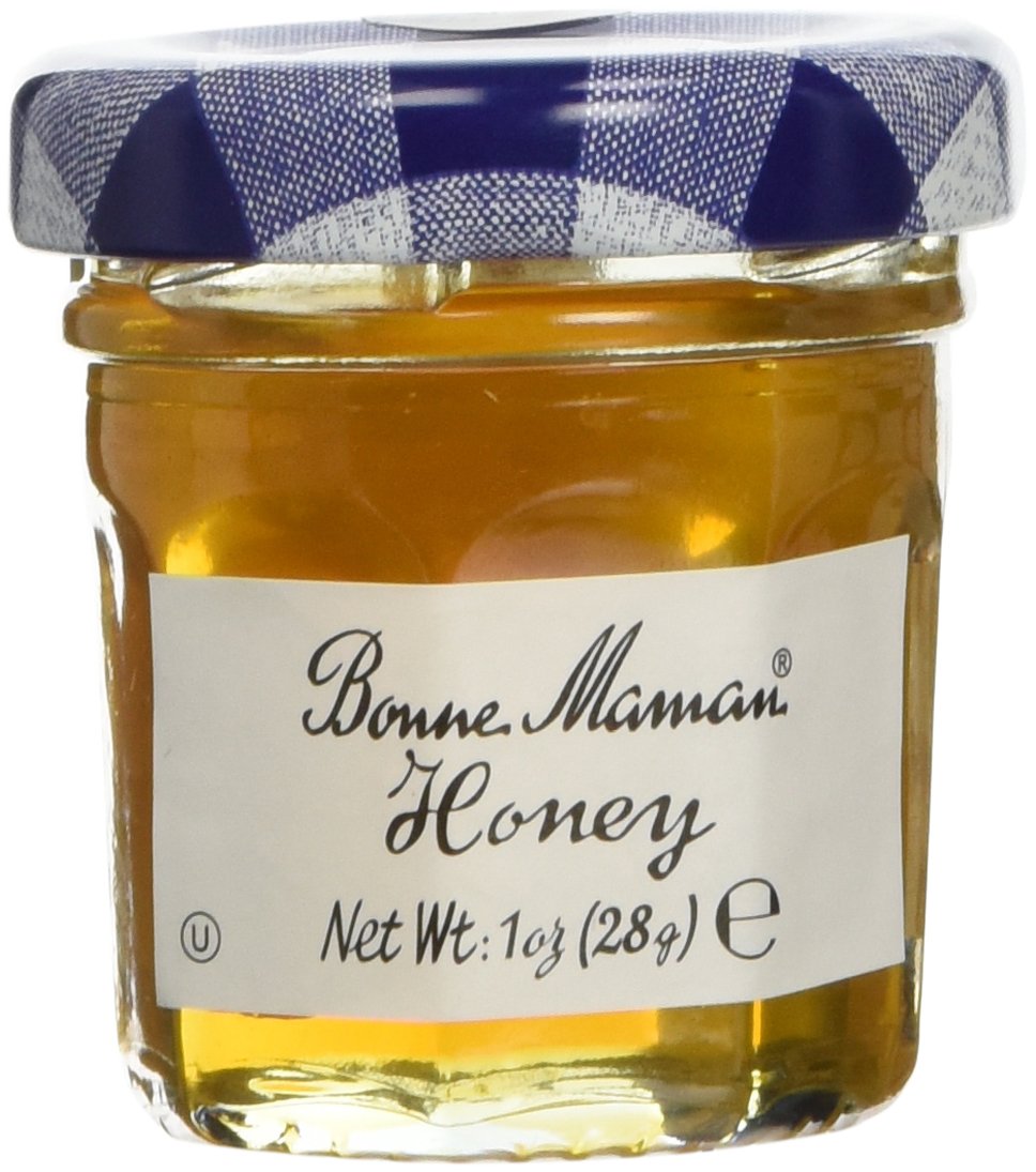 Bonne Maman Honey Mini Jars - 1 Case, 60 Jars, 1 Oz Each Kosher