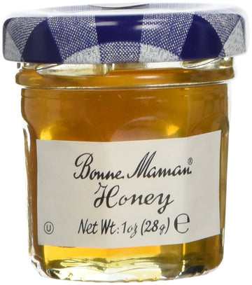 Bonne Maman Honey Mini Jars - 1 Case, 60 Jars, 1 Oz Each Kosher
