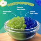 BOBAVIDA Popping Boba Pearls - Blue Raspberry & Green Apple - 2 Tubs - No Corn Syrup - Includes Straws