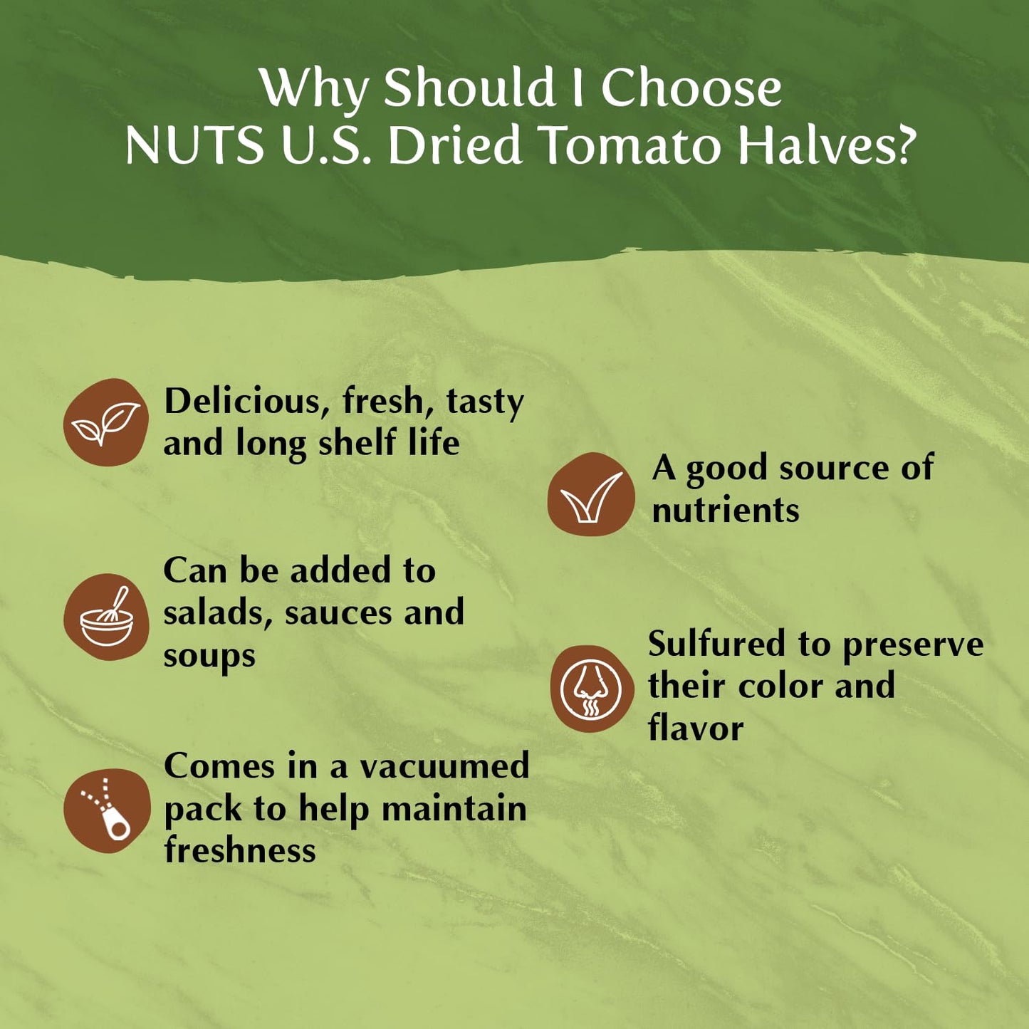 Nuts U.S. - Sun-Dried Tomatoes | Halves And Salted | Sulfured | Vegan | Gluten Free And Non Gmo| Packed In Vacuumed Bags!!! (5 L