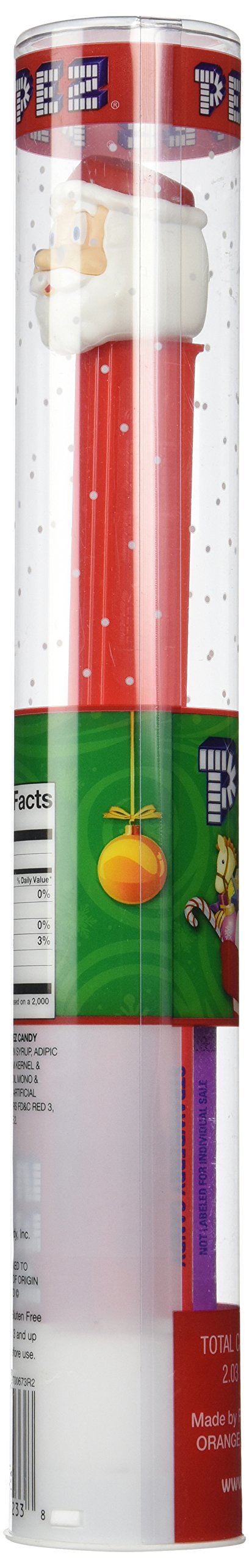 Pez Reindeer Dispenser Holiday Santa Clause Tube W/ 6 Candy Refills