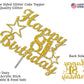 81 Birthday Cake Topper Gold Glitter, Party Decoration Ideas, Premium Quality, Sturdy Doubled Sided Glitter, Acrylic Stick. Made