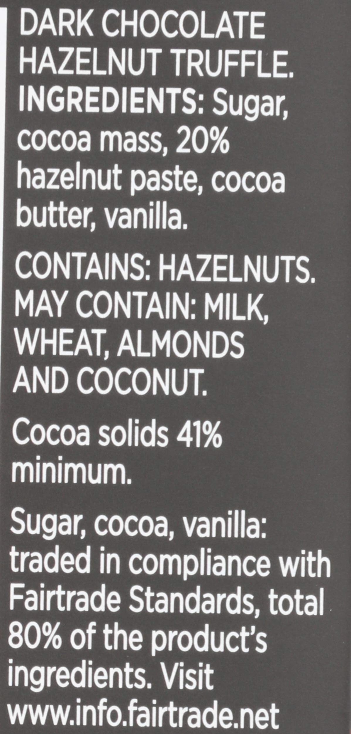 Divine Chocolate Chocolate, Hazelnut Truffle Dark Chocolate, 3 Oz