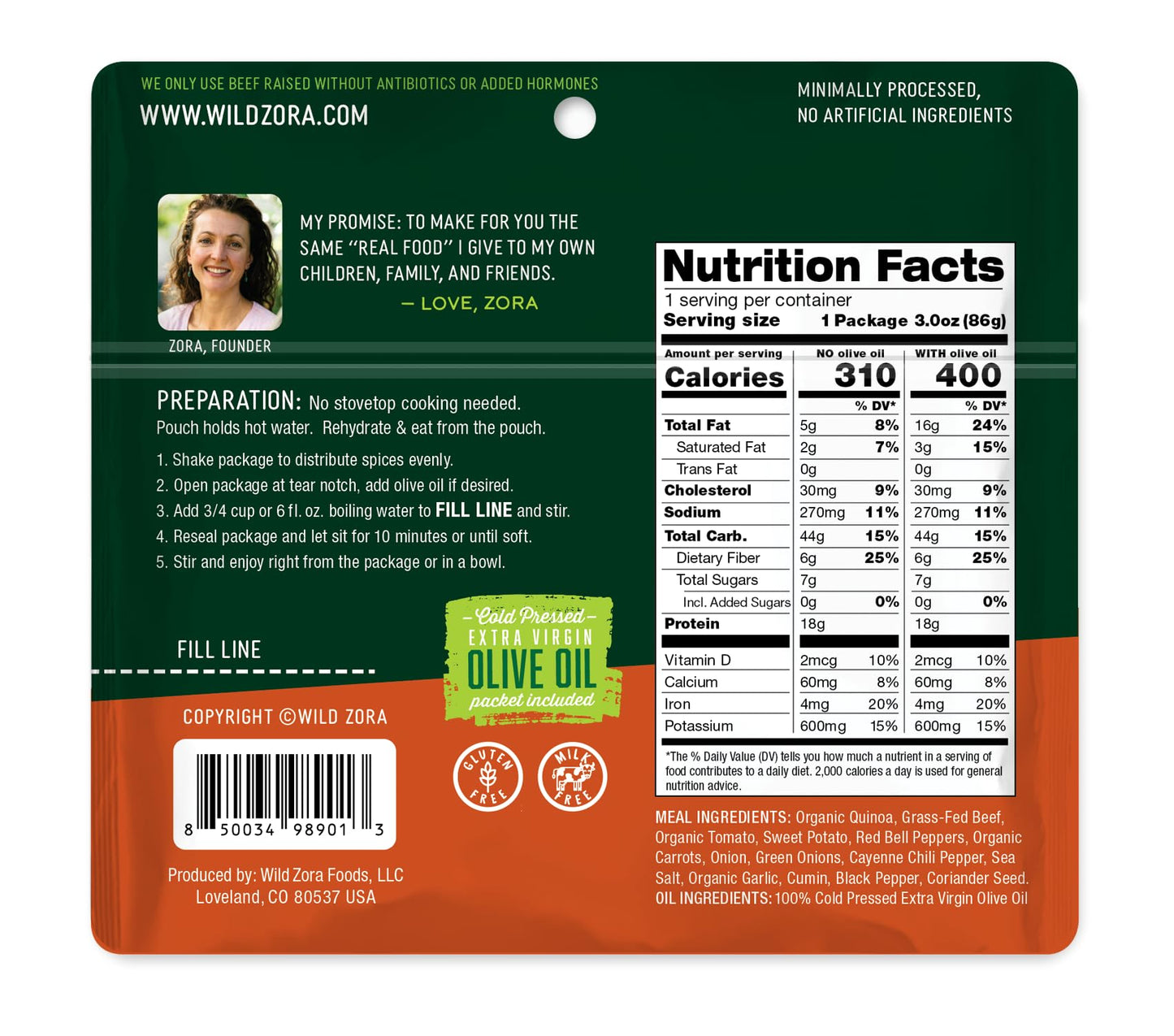 Wild Zora Organic Quinoa Bowls - Quick Prepared Meals, Instant Tasty Bowls, Pantry Staples Gluten-Free Meal With Lentils Plus 10