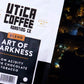 Utica Coffee Roasting Co. The Art Of Darkness | Specialty Dark Roasted Ground Coffee | 16 Oz Reclosable Bag