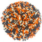 Mystic Sprinkles Graduation Day Sprinkles Mixes (Graduation Day! Black, Orange & White Sprinkle Mix 3.8Oz)