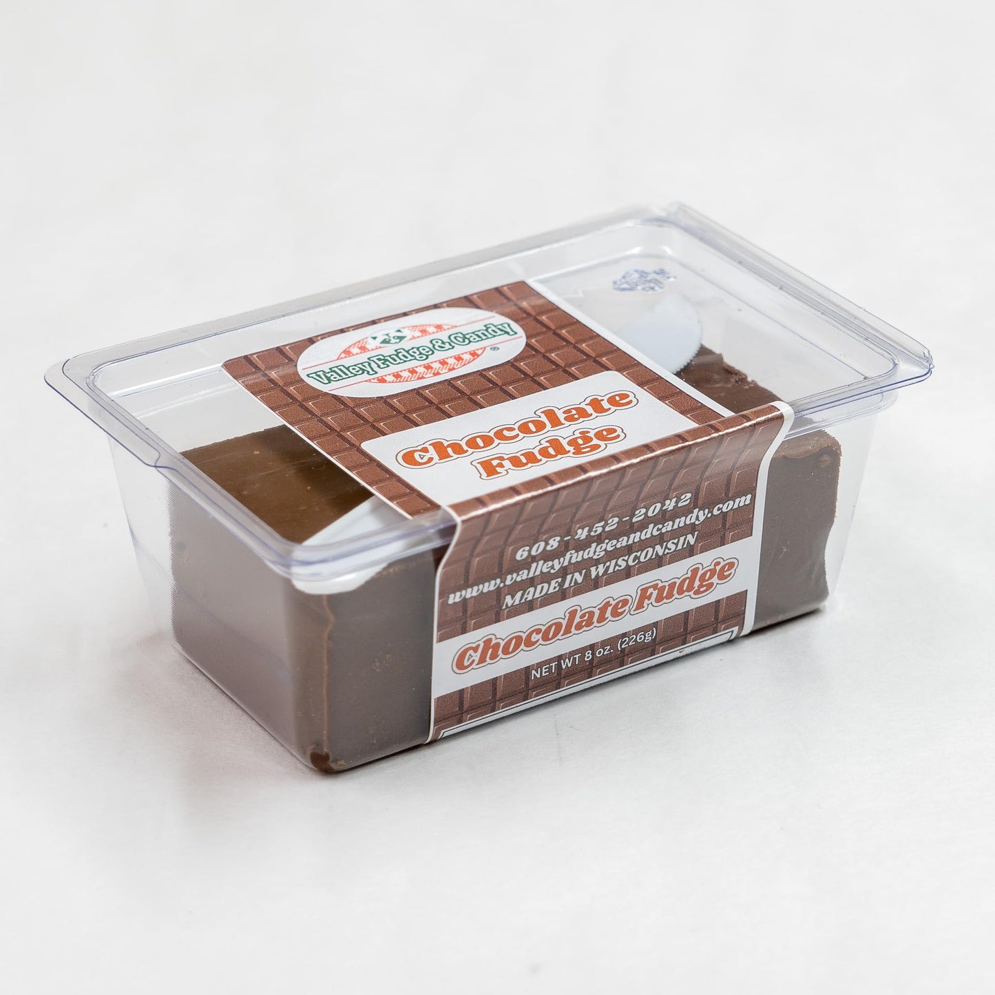 Valley Fudge Artisan Chocolate Fudge, Real Butter, Half Pound Package