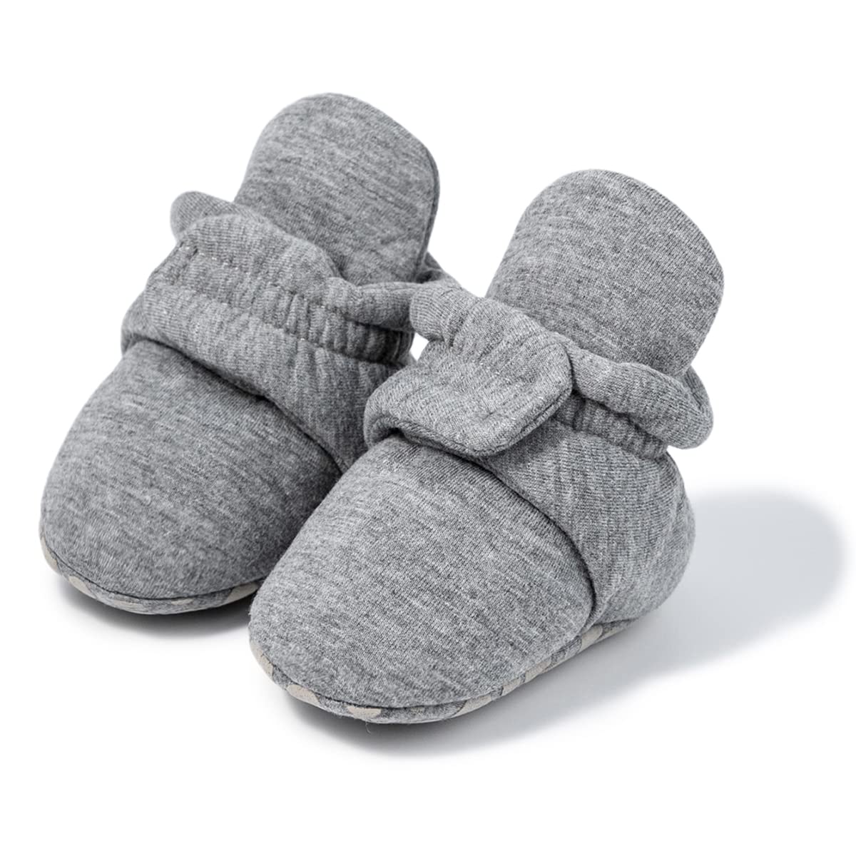Babelvit Newborn Baby Boy Girl Soft Fleece Booties Stay On Infant Bedroom Slippers Socks Shoe Non Skid Gripper Toddler First Wal