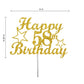 58 Birthday Cake Topper Gold Glitter, Party Decoration Ideas, Premium Quality, Sturdy Doubled Sided Glitter, Acrylic Stick. Made
