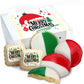 Merry Christmas Colrful Half Moon Care package Gift Basket Cookie For Men Women Kids | INDIVIDUALLY WRAPPED | Large Cookies | (M
