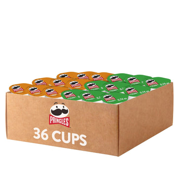 Pringles Potato Crisps Chips, Snack Stacks, Lunch Snacks, Office And Kids Snacks, Variety Pack (36 Cups)